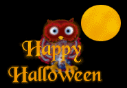 Gifs happy Halloween chouette